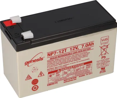Immagine prodotto di Batteria al piombo Genesis NP7-12T 12V 7Ah Faston 6,3mm AGM