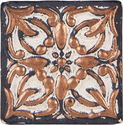Produktbild von Clayre & Eef Türknauf 4 cm Kupferfarbig Kunststoff Blume