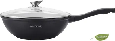 Produktbild von Royalty Line RL-BW28M; Marmor Beschichtung Wok 28cm