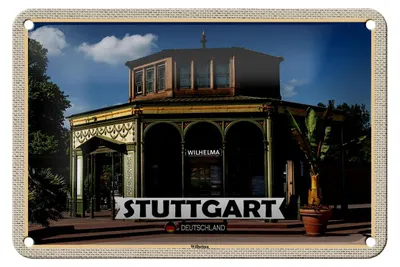 Produktbild von Blechschild Städte Stuttgart Wilhelma Architektur 18x12cm Dekoration