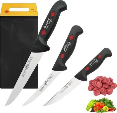 Produktbild von Famanu Fleischmesser-Set 3-teilig - Professionelle Qualität