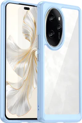 Obrázek produktu pro Pouzdro pro Honor 100 Pro průhledné, nárazuvzdorné TPU silikonové ochranné pouzdro modré
