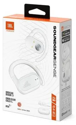 Produktbild von JBL Soundgear Sense - True Wireless-Kopfhörer mit Mikrofon - offenes Ohr - über dem Ohr angebracht - Bluetooth - weiß (