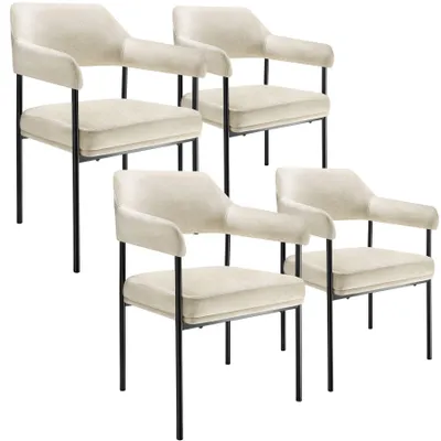 Produktbild von tectake® Armlehnstuhl Doé gepolstert 58 x 62 x 85 cm