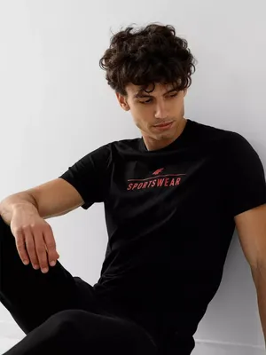 Produktbild von 4F Herren-T-Shirt mit Aufdruck Kunnosiph schwarz M