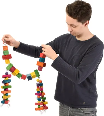 Produktbild von Kletterspielzeug für Papageien - Förderung von Aktivität und Spiel Spaß für alle Papageienrassen.