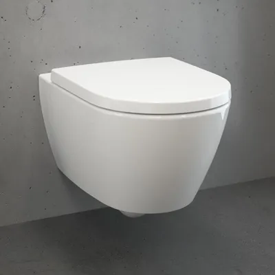 Zdjęcie produktu dla Villeroy & Boch Taro, toaleta podwieszana, bezkołnierzowa, z głębokim zbiornikiem