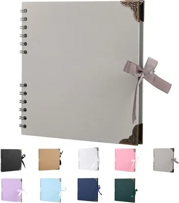 Produktbild von Fotoalbum 30 Blätter, Hardcover, grau, für Erinnerungen