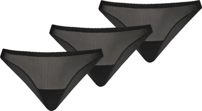 Zdjęcie produktu dla Teyli 3-pak: brazylijskie majtki siateczkowe Tati Female 316-3 czarny M