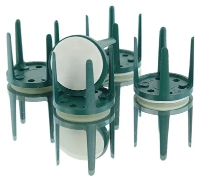Produktbild von H & R Bastel - Pinholder Steckmassehalter mit Klebepad Grün Ø 3 cm - 5 Stück