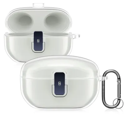 Produktbild von kwmobile Hülle kompatibel mit Sony WF-1000XM5 - Hardcover Schutzhülle Etui Case Cover Kopfhörer - Transparent