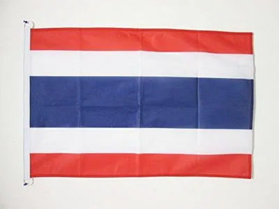 Bootflagge Thailand 45x30 cm, Polyester, mit Ringen