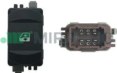 Produktbild von MIRAGLIO 121/RNI76007 Fensterheberschalter für RENAULT MEGANE II Coupé-Cabriolet (EM0/1) Vorne Rechts Fensterheber Schalter