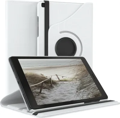 Produktbild von EAZY CASE - Tablet Hülle für Samsung Galaxy Tab A 8.0 (2019) Schutzhülle, Tablet Case 360° drehbar in Weiß