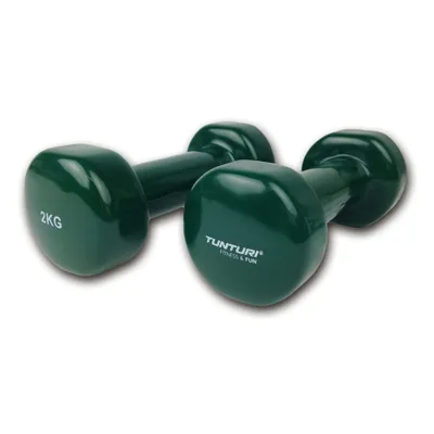 Obrázek produktu pro Tunturi Vinylové činky 2,0 kg, zelené, pár