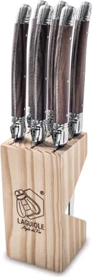 Produktbild von Laguiole Style de Vie Steakmesser Premium Line Dunkles Holz 6 Stück