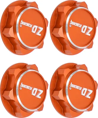Produktbild von Leichte Aluminiumlegierung Sechskant Radmuttern 17mm Anti lose staubdicht Sechskantmutter für 1/8 RC CarOrange