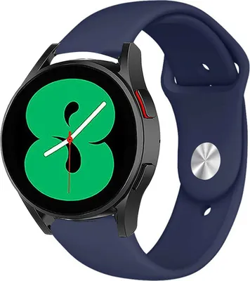 Produktbild von Strap-it Samsung Galaxy Watch 4 - 44mm Sportarmband (Dunkelblau)