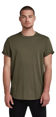 Productafbeelding van G-STAR heren T-shirt van stretchjersey, groen (Combat D16396-B353-723), maat XS