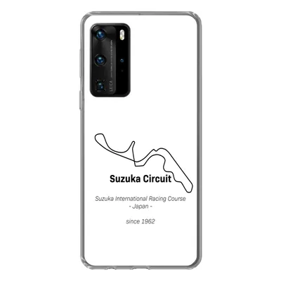 Produktbild von MuchoWow® Handyhülle Schutzhülle Hülle für Huawei P40 Pro Suzuka - F1 - Rennstrecke Silikon Softcase Handy Hülle - Schutz