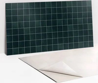 Produktbild von PVC-Wandschutz für die Küche - Stilvoller Schutz für Ihre Wände 100 x 50 Flaschengrüne Mosaik