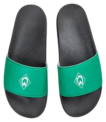 Obrázok produktu pre SV Werder Bremen kúpacie papuče kosoštvorcové futbalové čierne/zelené-37