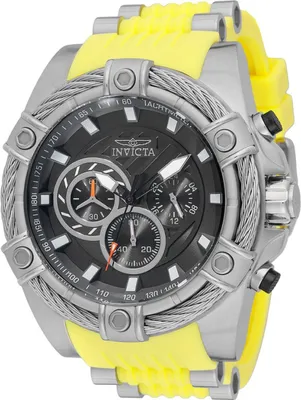 Zdjęcie produktu dla Invicta Bolt 49811 Zegarek Męski - Mechanizm Kwarcowy - Stal Nierdzewna z Szarym Tarcza - 52 mm