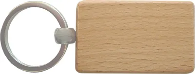 Produktbild von Holz-Schlüsselanhänger / rechteckig