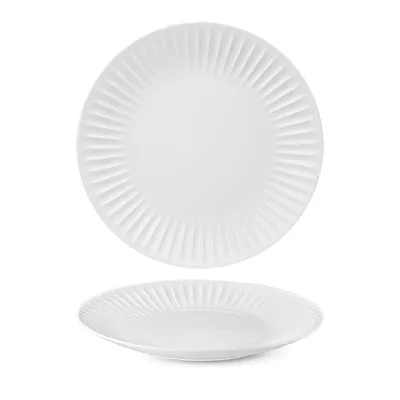 Obrázek produktu pro Talíř mělký, bílý, Ribby, 27 cm, porcelán, G. Benedikt