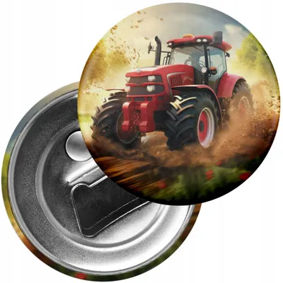 Produktbild von Kühlschrankmagnet mit Flaschenöffner - Traktor Feld Bauernhof Landwirt