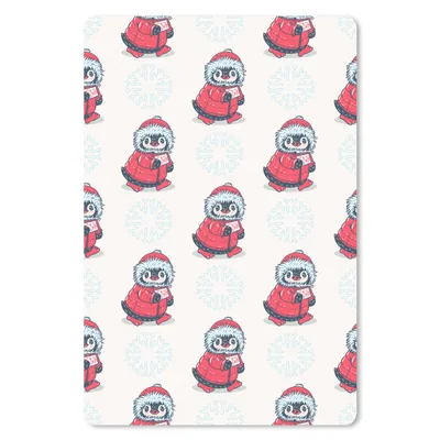 Produktbild von MuchoWow® Mauspad Mousepad Pinguin - Schnee - Brief - Weihnachten - Muster 18x27 cm - Mousepads - Maus Mat - Pad - Mausunterlage