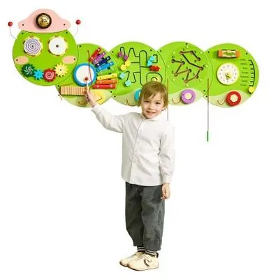 Immagine prodotto di VEVOR Pannello Sensoriale Montessori da Parete, Pannello con 12 Attività Interattive per Bambini, Gioco Educativo in Legno per Bambini 3-12 Anni, Centro di Apprendimento per Sala Giochi, Asilo e Aula