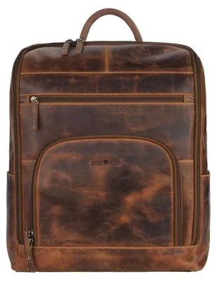 Produktbild von GREENBURRY Rucksack mit Laptopfach Vintage Business Backpack Brown braun
