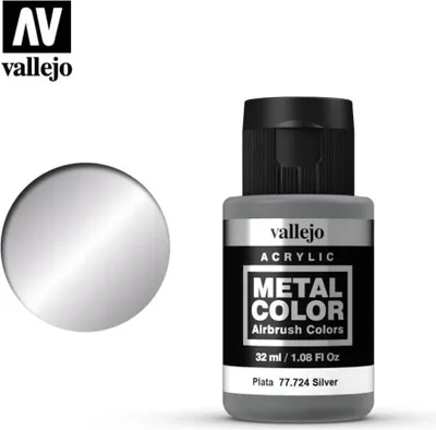 Produktbild von Vallejo 77.724, Silber, Farbe auf Wasserbasis, Flüssigkeit, 32 ml, 1 Stück(e)