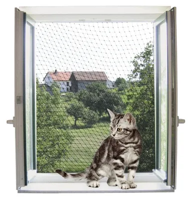 Obrázok produktu pre Kerbl Katzenschutznetz (L x B 2 x 3 m, inkl. Befestigungsmaterial) 82653