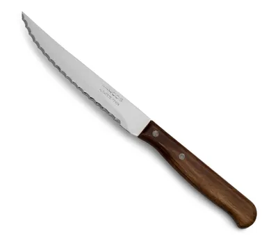 Image de Dos de couteau Arcos Latina 100401 en acier inoxydable Nitrum et mangue en bois pressé avec lame de 10,5 cm sous blister.