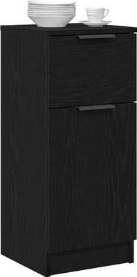 Produktbild von "Winterschlussverkauf "Sideboard - praktischem Design - Wohnzimmerschrank - Kommde für Flur - Schwarz Eichen-Optik 30x30x70 cm Holzwerkstoff NeuMöbel 6868705
