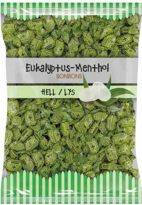 Produktbild von Eukalyptus-Menthol Bonbons hell 1kg