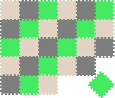 Produktbild von 27 Teile Baby Kinder Puzzlematte ab Null - 30x30 Puzzle Spielmatte Krabbelmatte