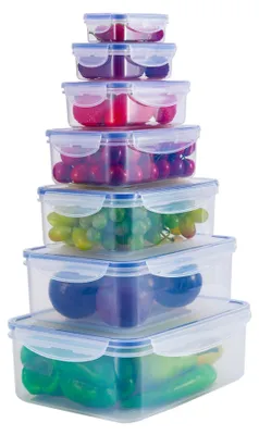 Vorratsdosen-Set, 7-teilig, luftdicht, BPA-frei, 0,12–3,8 l