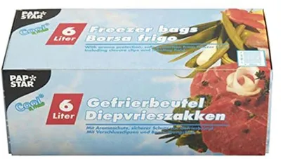 Transparente Gefrierbeutel 6 Liter - 300 x 460 mm