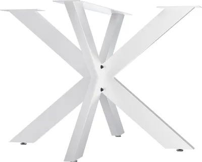 Produktbild von CLP Tischbeine Biloxi aus Stahl in Sternform weiß Größe 100x100 cm Größe 100x100 cm