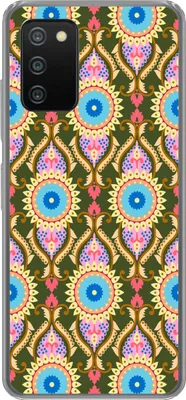 Produktbild von MuchoWow® Handyhülle Schutzhülle Hülle für Telefoonhoesje Samsung Galaxy A03s Design - Orient - Retro Silikon Softcase Handy Hülle - Schutz