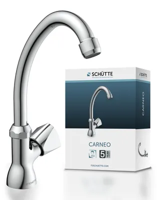 Produktbild von SCHÜTTE Waschtischarmatur CARNEO, Kaltwasserhahn, Wasserhahn Kaltwasser, Wasserhahn Bad Chrom