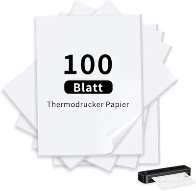 Obrázok produktu pre A4 termálny papier, 100 listov, rýchloschnúci, vhodný pre A4 termálne tlačiarne, dokumenty