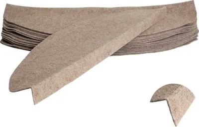 Produktbild von Stufenmatte Cannes halbrund beige 22,5x65x3,5 cm