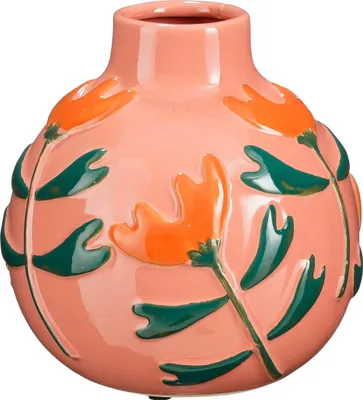 Image de Mica Decorations Vase Ava - H20 x Ø20 cm - Céramique - Rose