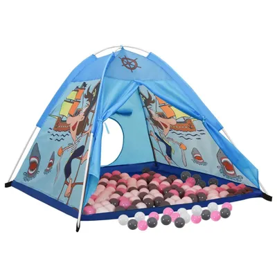 Immagine prodotto di vidaXL Tenda da gioco con 250 palline Blu 120x120x90 cm