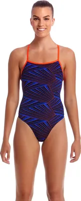 Badeanzug Damen von Funkita Hugo Wave chlorbeständig und UV-Schutz 50+