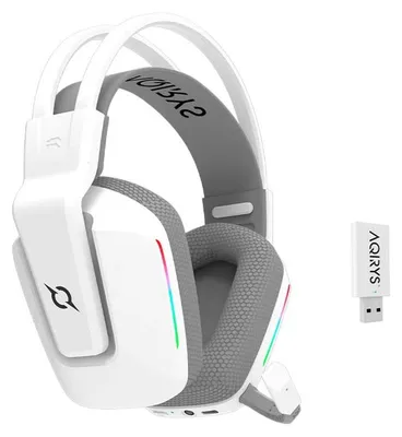 Obrázok produktu pre Bezdrôtová multifunkčná herná slúchadlová súprava, RGB, biela, 50 mm